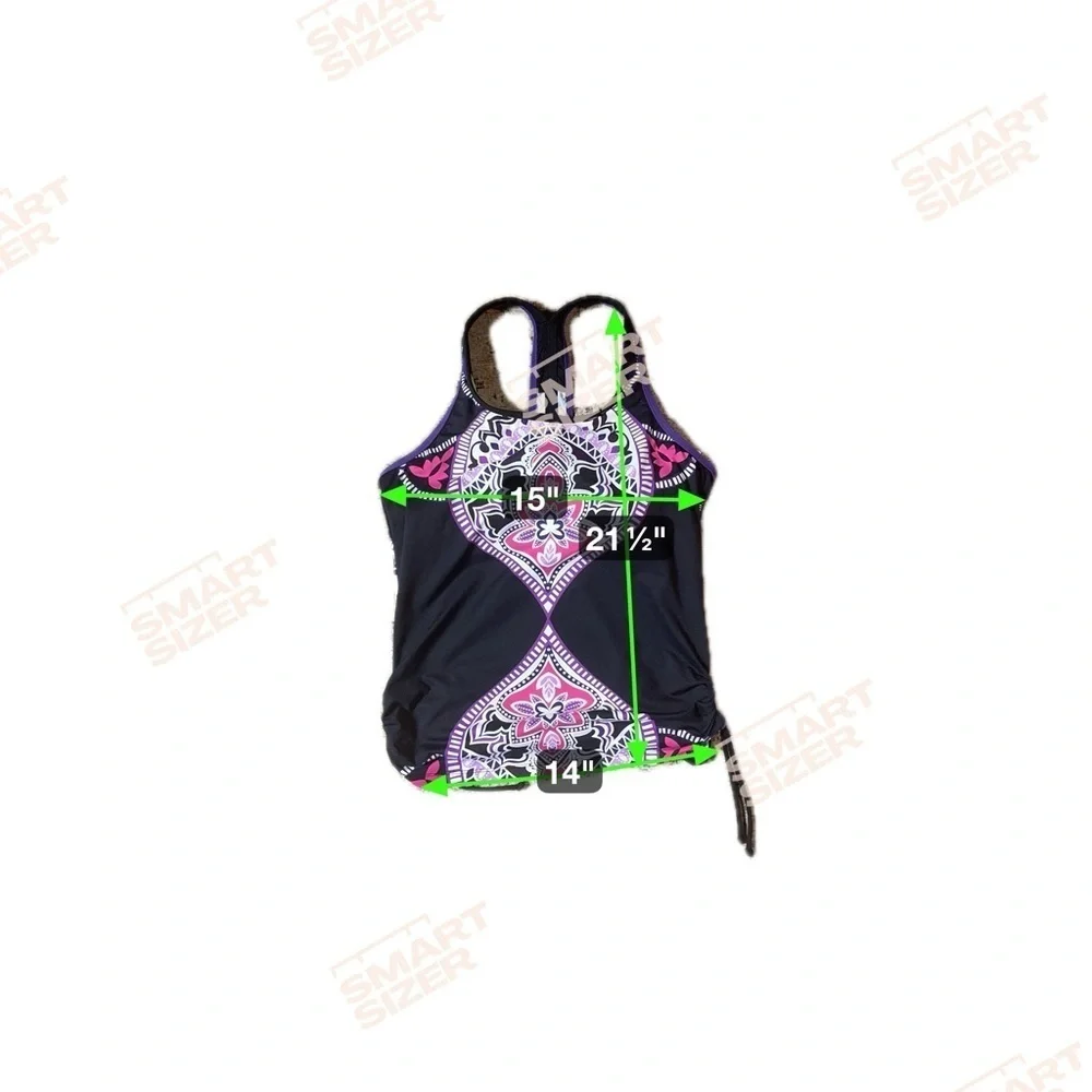 Athleta Tankini Swim Top Racerback Size medium - Picture 8 of 12